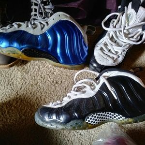 Blue an black foamposite both pair size 8 good con